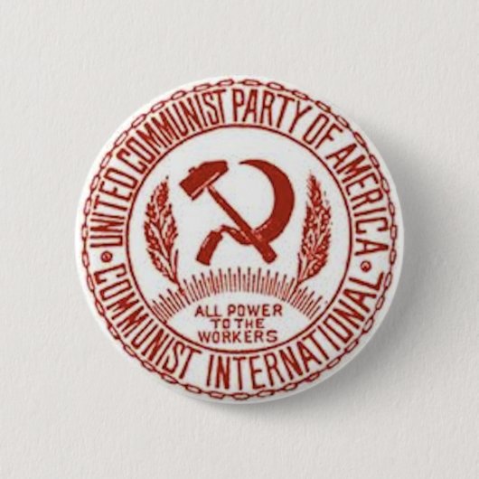 CPUSA Logo-Knopf Button (Vorderseite)
