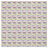CQ Farbige Ham Radio Fabric Small Tiles Stoff (Muster)