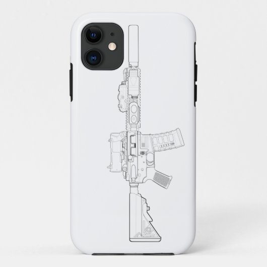 CQBR MK18 Mod 0 Case-Mate iPhone Hülle (Rückseite)