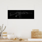 CQBR MK18 Mod 0 Poster (Küche)