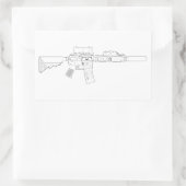 CQBR MK18 Mod 0 Rectangle Stickers (Tasche)