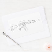 CQBR MK18 Mod 0 Rectangle Stickers (Umschlag)