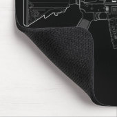CQBR MK18 Mod 0 schwarzes Mousepad (Ecke)