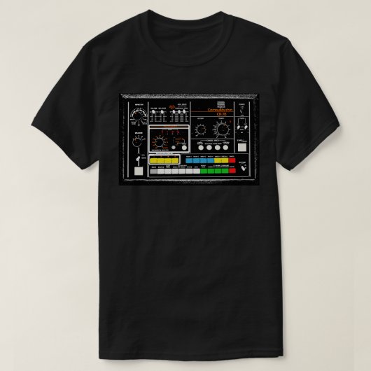CR78 Drum Machine Grafikdesign T-Shirt (Design vorne)