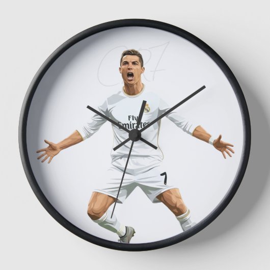 CR7 Cristiano Ronaldo - setze deine Initialen Uhr (Vorderseite)