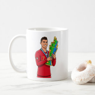 CR7 Fußball-Champion-Trophäe Fußball-Fan-Tasse Kaffeetasse