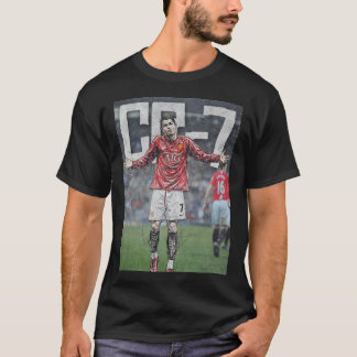 CR7 Fußball-Skizzenkunst | Manchester United T-Shirt