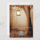 CR Code Rustic Country Wedding Save the Date (Rückseite)