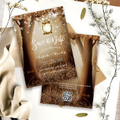 CR-Code Rustikale Landhochzeit Termin vormerken Save The Date