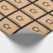 Cr. Crab Rangoon Appetizer Chemistry Symbol Geschenkpapier (Ecke)