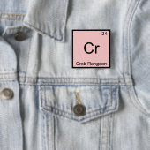 Cr - Crab Rangoon Funny Chemistry Element Symbol Button (Beispiel)
