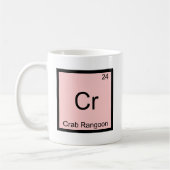 Cr - Crab Rangoon Funny Chemistry Element Symbol Kaffeetasse (Links)