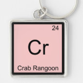 Cr - Crab Rangoon Funny Chemistry Element Symbol Schlüsselanhänger (Vorne)