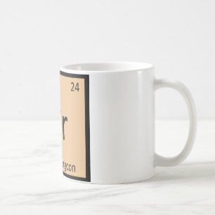 Cr - Crab Rangoon Vorspeise Chemie-Symbol Kaffeetasse