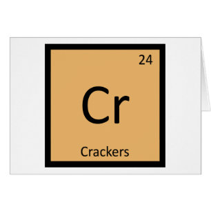 Cr - Crackers Chemistry Periodic Table Symbol