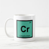 Cr - Creationismus Philosophie Chemie Symbol Kaffeetasse (Links)