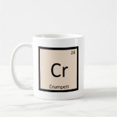 Cr - Fladen-Chemie-Periodensystem-Symbol Kaffeetasse (Links)