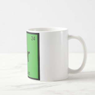 Cr - Krocket-Sportchemie Periodensystem Kaffeetasse