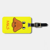 CR lustiger Enten-Gesichts-Gepäckanhänger Gepäckanhänger (Vorderseite horizontal)