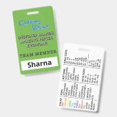 CR NamensAbzeichen Ausweis (Vorder- & Rückseite)