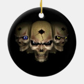 Cr�nes in den Fluoreszenzaugen - Keramik Ornament (Hinten)