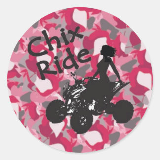 CR Pink Camouflage Stickers