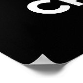 Cra bee Funny Crabby Bee Pun Dark BG Poster (Ecke)