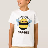Cra-bee Funny Crabby Bee Pun T-Shirt (Vorderseite)