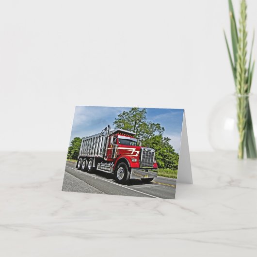 CRA Dump Truck Note Card Karte (Vorderseite)