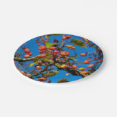 Crab Äpfel und Blue Sky Pappteller (Schrägansicht)