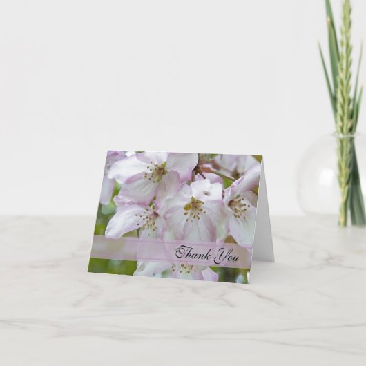 Crab Apple bllossoms Bridesmaid Vielen Dank Dankeskarte (Vorderseite)