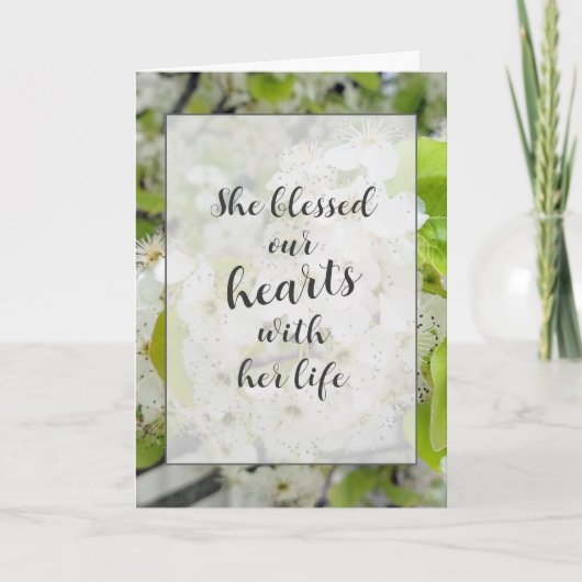 Crab Apple blüht Sympathiekarte Karte (Vorderseite)