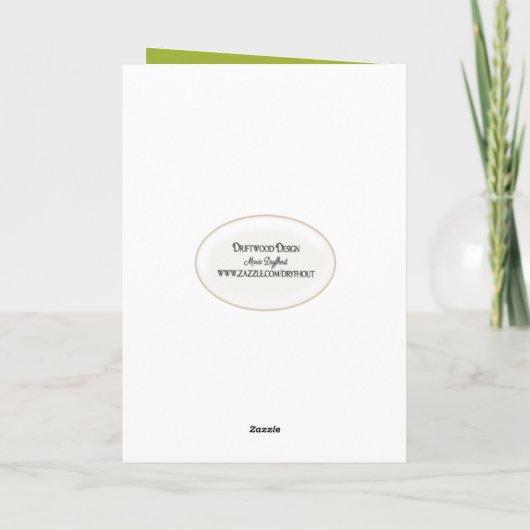 Crab Apple Tree Blossoms Beileid Karte (Rückseite)