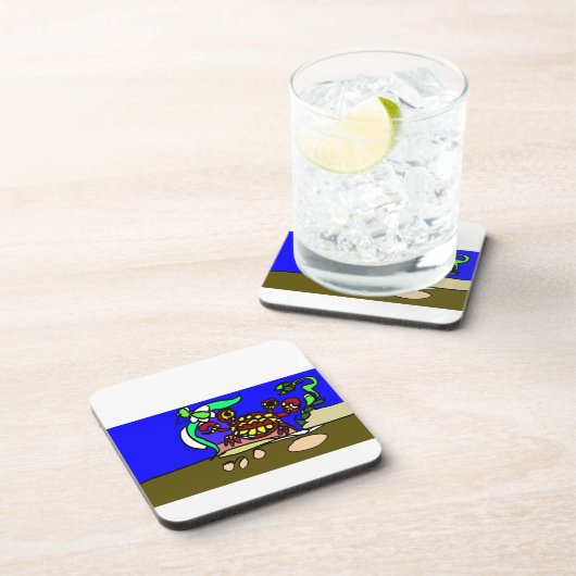 Crab art getränkeuntersetzer (Rechte Seite)