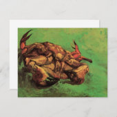 Crab auf dem Rücken von Vincent van Gogh (Vorne/Hinten)