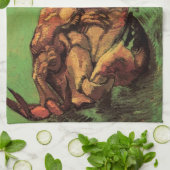 Crab auf dem Rücken von Vincent van Gogh Geschirrtuch (Gefaltet)
