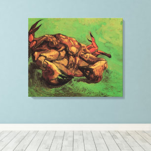 Crab auf dem Rücken von Vincent van Gogh Leinwanddruck