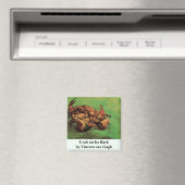 Crab auf dem Rücken von Vincent van Gogh Magnet (In Situ (Geschirrspüler))