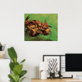 Crab auf dem Rücken von Vincent van Gogh Poster (Heimbüro)