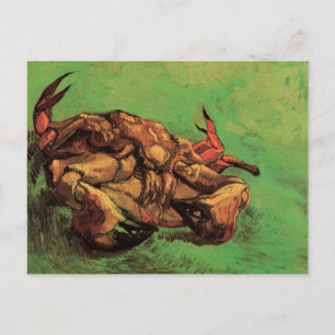 Crab auf dem Rücken von Vincent van Gogh Postkarte