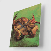 Crab auf dem Rücken von Vincent van Gogh Quadratische Wanduhr (Winkel)