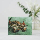 Crab auf der Rückseite (F605) Van Gogh Fine Art Postkarte (Stehend Vorderseite)