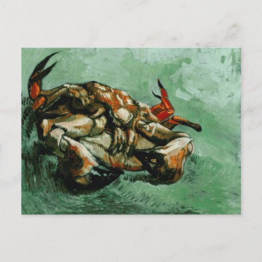 Crab auf der Rückseite (F605) Van Gogh Fine Art Postkarte (Vorderseite)