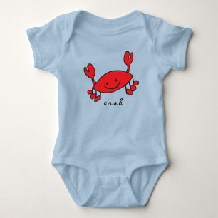 Crab Baby Bodysuit und One-Piece (mit Base) Baby Strampler