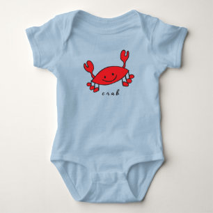 Crab Baby Bodysuit und One-Piece (mit Base) Strampler