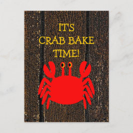Crab Bake! Einladungspostkarte