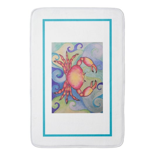 Crab Bath Mat Badematte (Vorderseite Vertikal)
