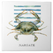 CRAB Beach Coastal MARGATE Keramik Tile Fliese (Vorderseite)