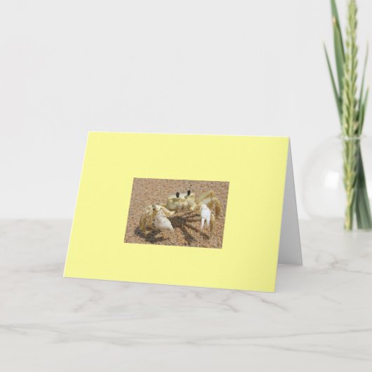 Crab Birthday Card Karte (Vorderseite)