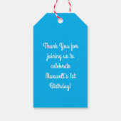 Crab Birthday Party Beach Geschenkanhänger (Rückseite)